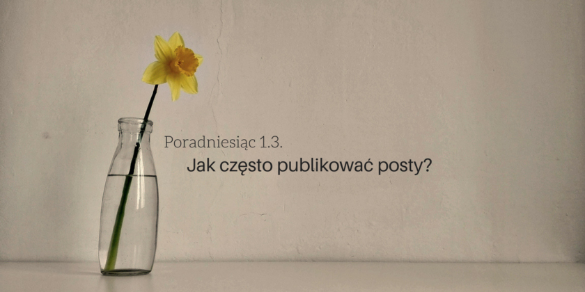 jak czesto pisac i publikowac posty - poradniesiac 1.3.